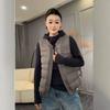 2026 Women's Loose Retro Slimming Down Vest - Stylish Plus Size Thickened Jacket for Autumn/Winter
