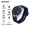 Sanda Dual Display Men's Sports Watch - Multifunctional, Luminous, Waterproof Timer for Students