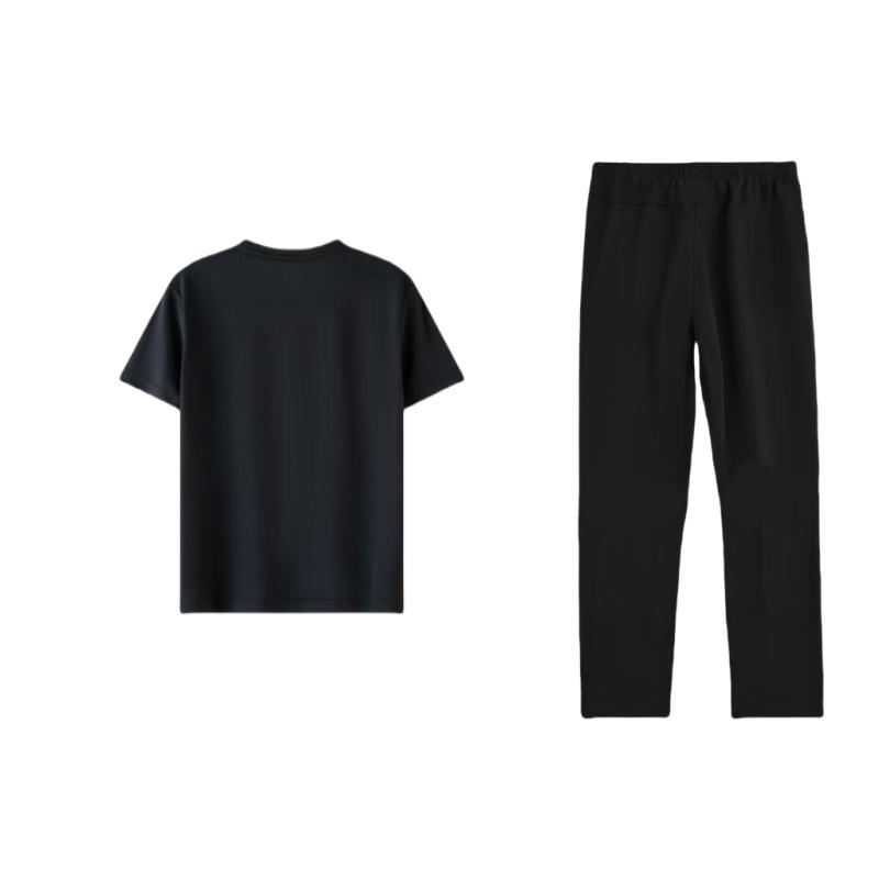 Li Ning Casual Sportswear Men's Crew Neck Moderate AHSU709-1+AYKT413-1