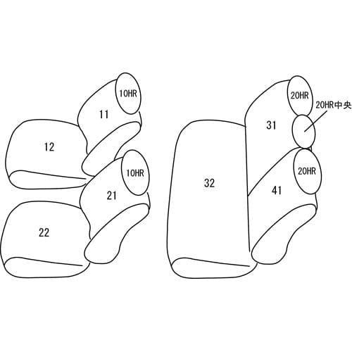 Clazzio Seat Cover All Seats Set Note E13 / SNE13 R3(2021)/1~R4(2022)/10 Clazzio One Black EN-5286 [46ENB5286K]