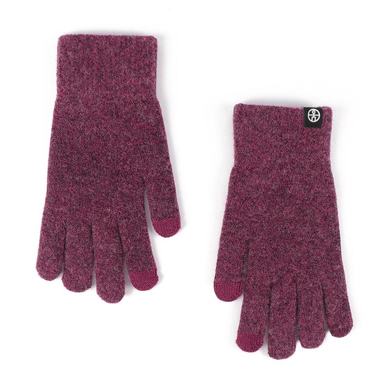 

[0 pairs] Winter thermal gloves, cashmere gloves, original price. 8 yuan special treatment One Size фиолетовый