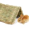 Rabbit Grass Mat Small Animal Bunny Woven Hay Mat Natural Straw Bedding Resting Cage Mat For Guinea Pig Chinchilla Hamster Rat