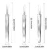 Pęsety do igieł do trądziku Lekkie zaskórniki Usuwanie pryszczów Pointed Bend