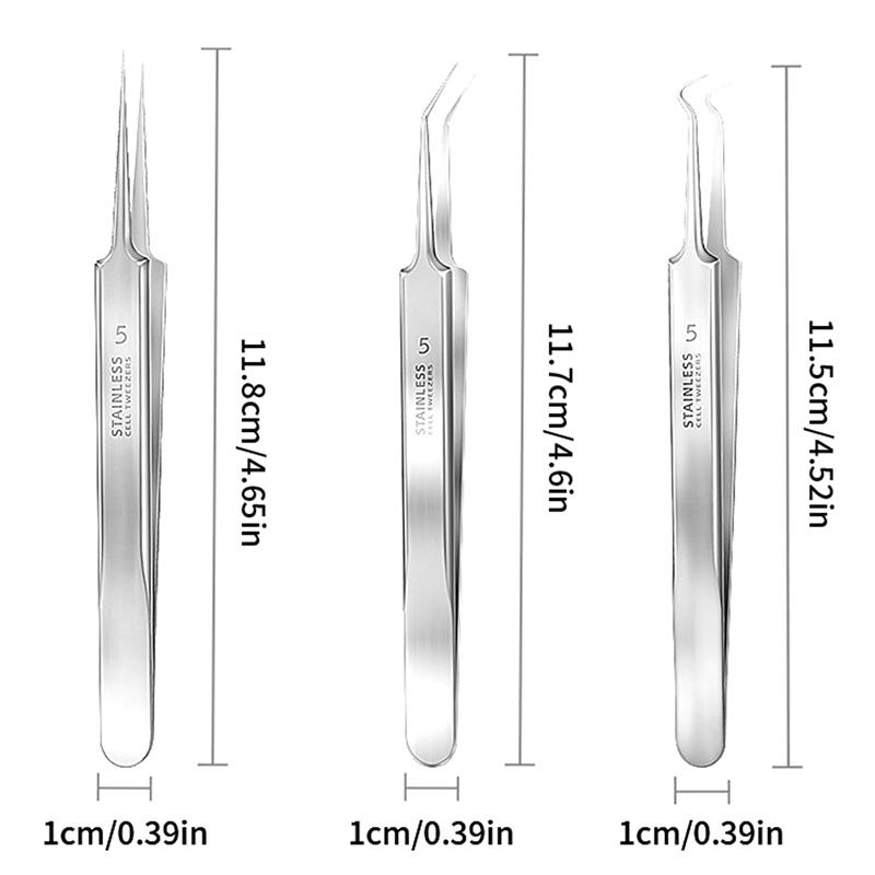 Pęsety do igieł do trądziku Lekkie zaskórniki Usuwanie pryszczów Pointed Bend