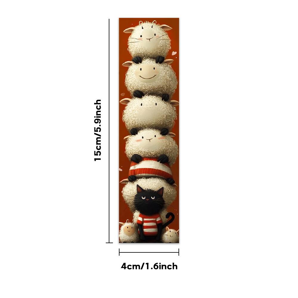 32pcs, cute little sheep bookmark, back-to-school season, Christmas, Halloween, suitable for teachers, readers, and birthdays.