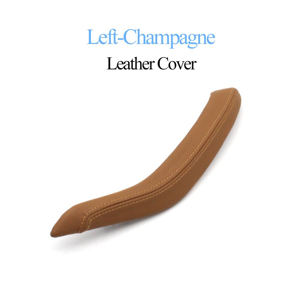 Car Front Rear Left Right Passenger Door Pull Handle Leather Outer Cover Trim Replacement For BMW X5 X6 F15 F16 2014-2018