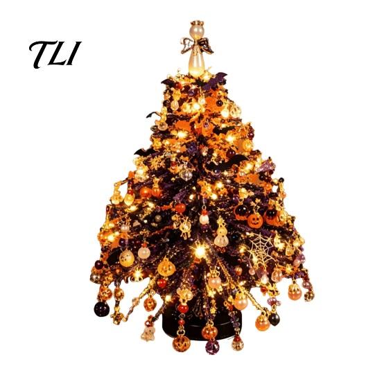 Bastelsets mit Perlen für Erwachsene DIY Perlen-Weihnachtsbaum-Set, Handgefertigt mit LED-Lichtern, Pädagogische Mitmach-Aktivität Feiertags-Bastelprojekt,