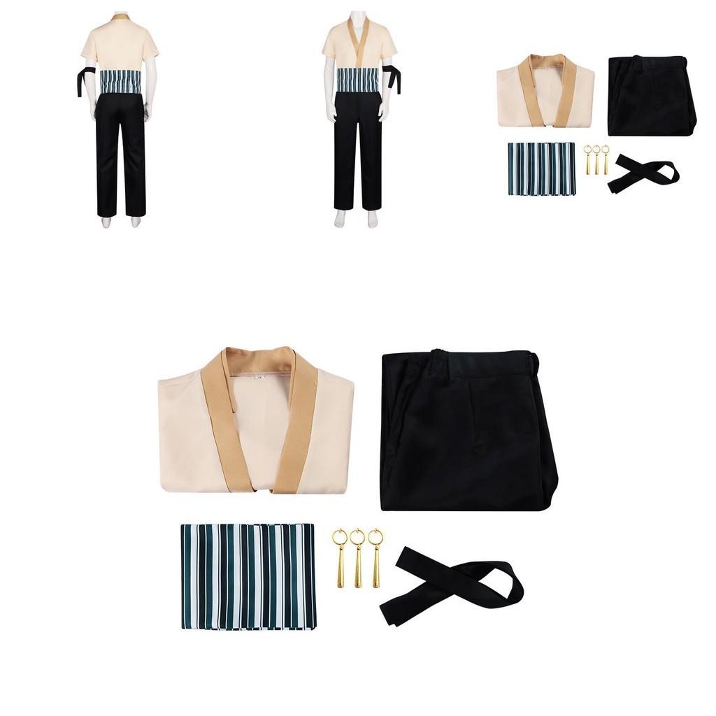 Realitätsnahe Version von One Piece Film Zoro Cosplay Kostüm Komplettset zum Rollenspiel