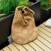 Weaving bag Hollow flower women's bag Straw bag Holiday shoulder bag Beach messenger bag Wholesale new models