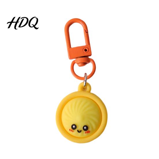 Dumpling Keychain Mini Pendant 6/8/10Pcs Soft Cartoon Snack Lightweight Accessories for Backpacks Keys Bags
