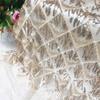 Sequins Embroidered Lace Fabric Diamond Fringe Wedding Dress Material Elegant Beads French Sequins Lace Fabric For Clothing