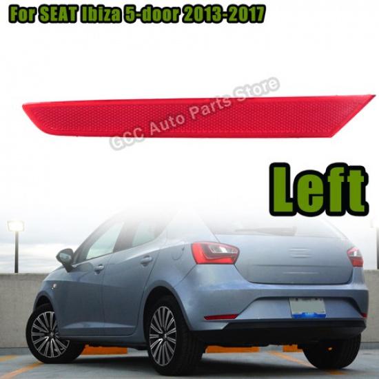Left Rear Bumper Light For SEAT Ibiza 5-door 2013-2017 Reflector Signal Light