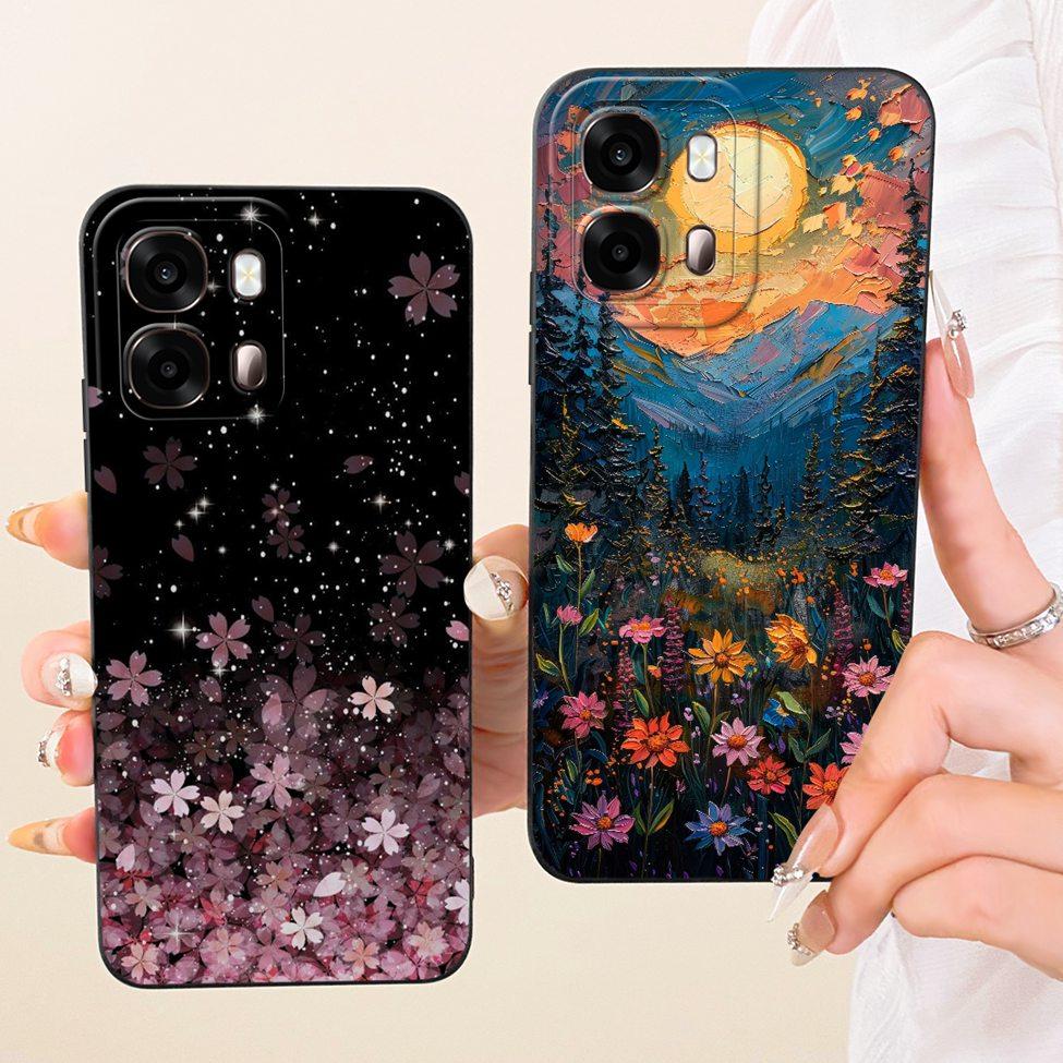 For Oppo A6s 4G CPH2815 Casing For Oppo A6s 5G CPH2789 Case Cover Luxury Fashion Cute Cartoon Funny Painted Silicone Phone Case