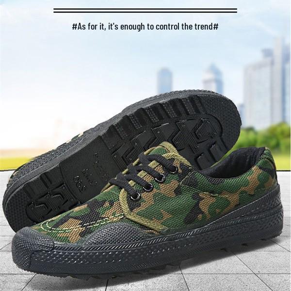 Camouflage Non-Slip Wear-Resistant Military Training Shoes for Men and Women