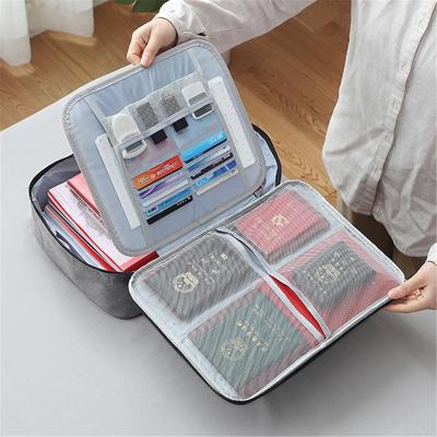 File Organizer Bags with Lock Important Document Organizer Box for Important Files Passport Card Cash Home Office