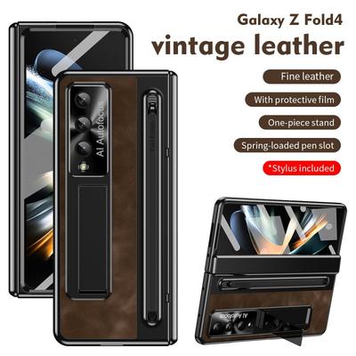Premium Full Coverage Shockproof Case Galaxy Z Fold5 Fold4 With Stylus Slot PC Material Slim Protective Cover
