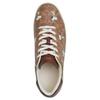 Coach Peanuts X  Leather Snoopy Print Low Top Lace Up Sneakers Men Sneakers Brown CBZ76-TN2