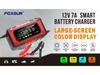FOXSUR 12V 7A Charger for Lead-Acid & Lithium Iron Phosphate Batteries with Large Color Screen