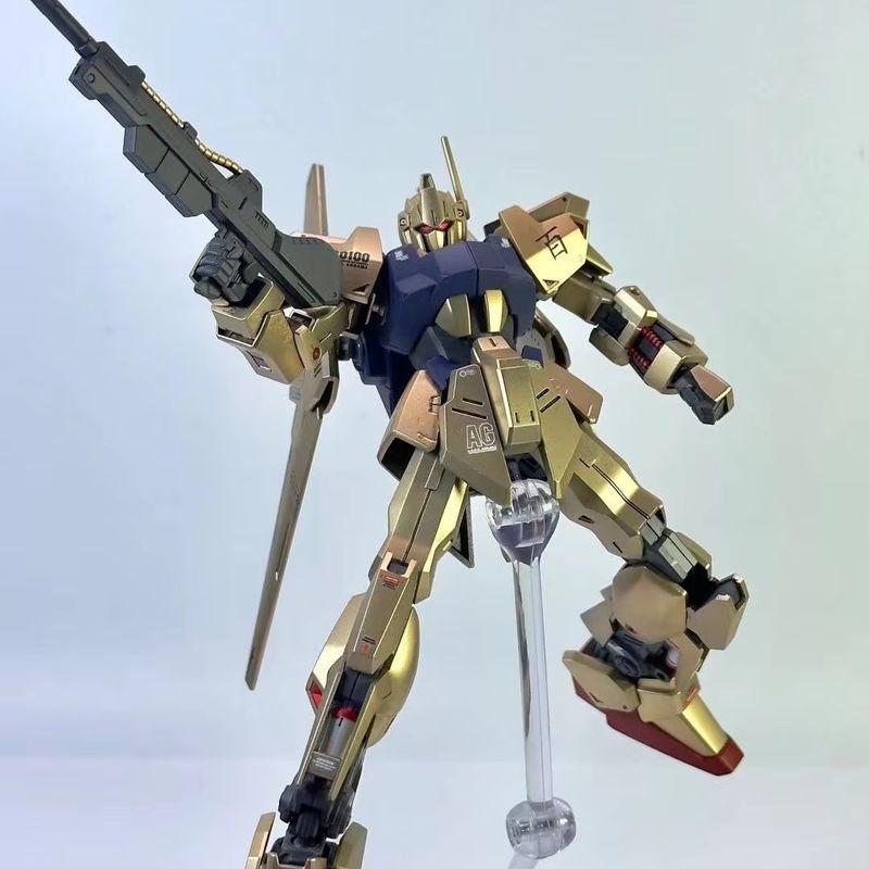 1/144 Msn-100 Hyaku Shiki Champagne Gold Spray Plate Anime Action Character Figurines Movable Joints Robot Model Kit In Stock