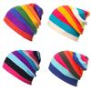 Unisex Outdoor Creative Colorful Knitted Hat Hip Hop Warm Hat Wool Cap for Cycling Skating