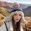 Hairball Lei Feng Hat Women's Autumn and Winter Riding Cold Protection Thickened Warm Wool Hat Ear Protection Plush Hat