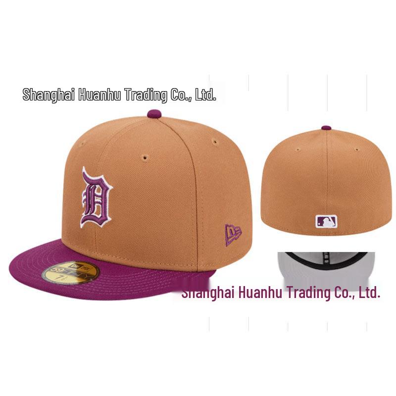 Gorra de Béisbol de Ala Plana Bordada de los Detroit Tigers