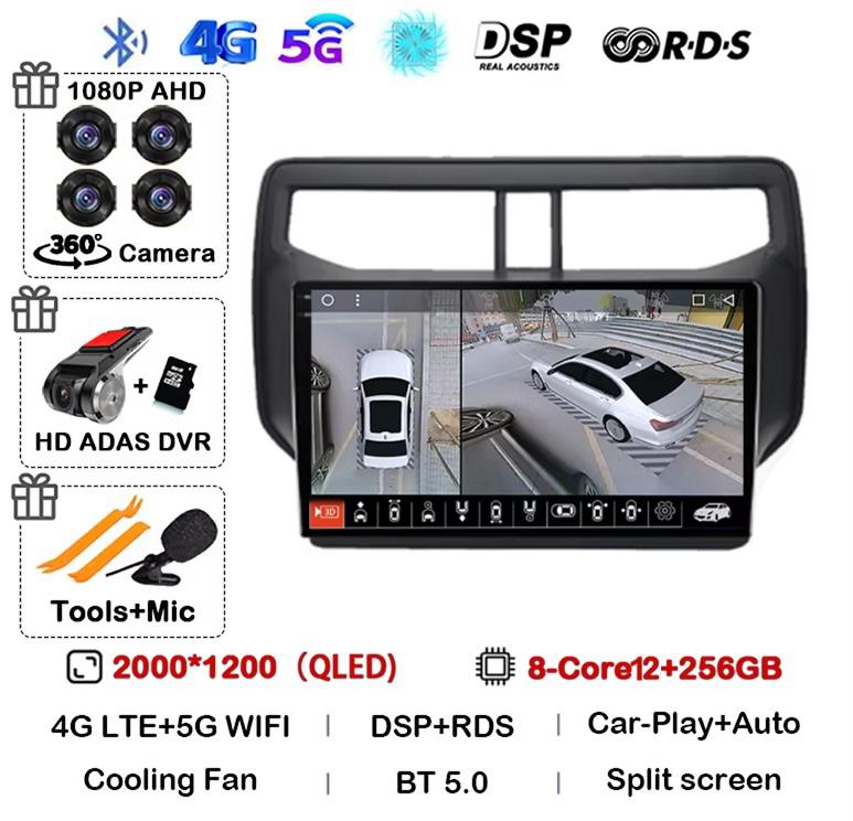 Android 14 Auto Car Radio For Toyota Rush Daihatsu Terios 2017 2018 2019 2020 Multimedia GPS Navigation Stereo Player Head Unit