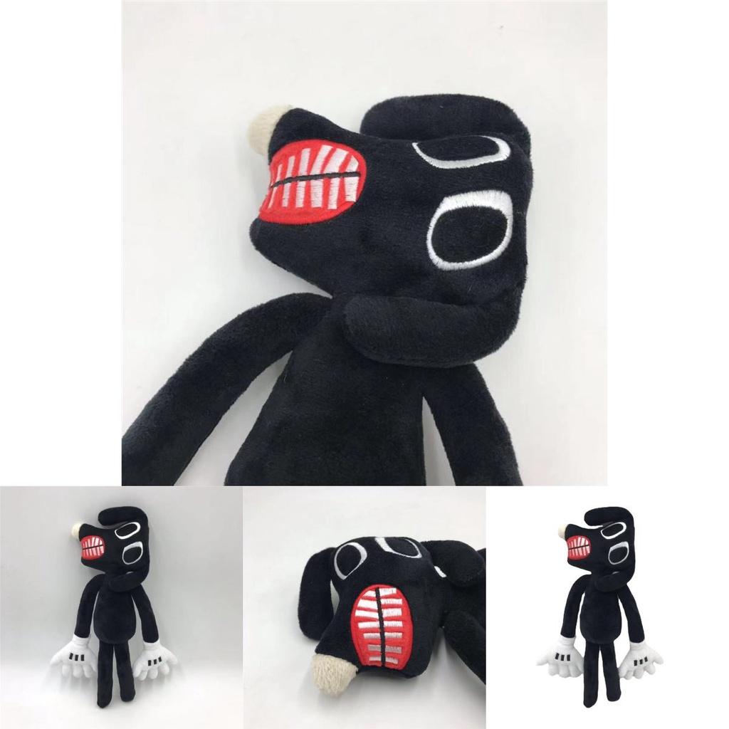 Siren Head Series Black Dog Plush Toy Crooked Neck Horror Stuffed Doll 30cm/11.8inch Height