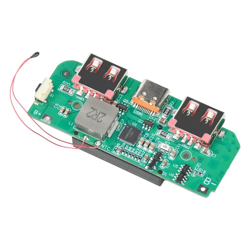 1 Set 22.5W Tft Color Screen Digital Display Mobile Power Supply Motherboard 3.7V Lithium Battery Diy Fast Charging Module