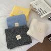 Korean Style Faux Cashmere Snood: Unisex Versatile Solid Color Scarf Shawl for Autumn and Winter