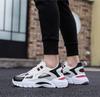Men's Casual Sports Shoes 2024 New Men Platform Breathable Running Shoes Trendy Leather Stitching Mesh Men Nude Shoes