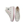 Converse Chuck Taylor All Star Lift Platform High Embroidered Hearts - Weiße Damen Sneakers Vintage-Weiß University-Rot A01599C