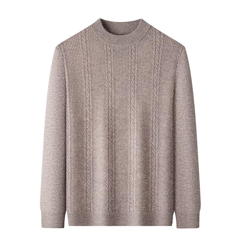 Hengyuanxiang Men's 10A Antibacterial 100% Wool Thick Sweater
