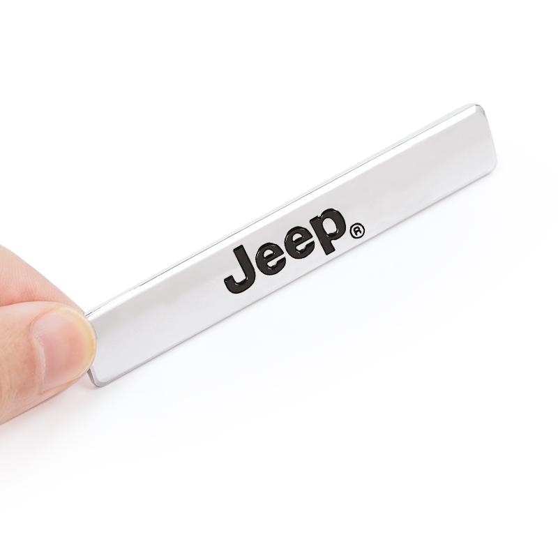 3D Metal Stickers Car Body Trunk Decal For Jeep Wrangler Rubicon Renegade Compass Grand Cherokee Patriot Liberty Gladiator JK AMT1
