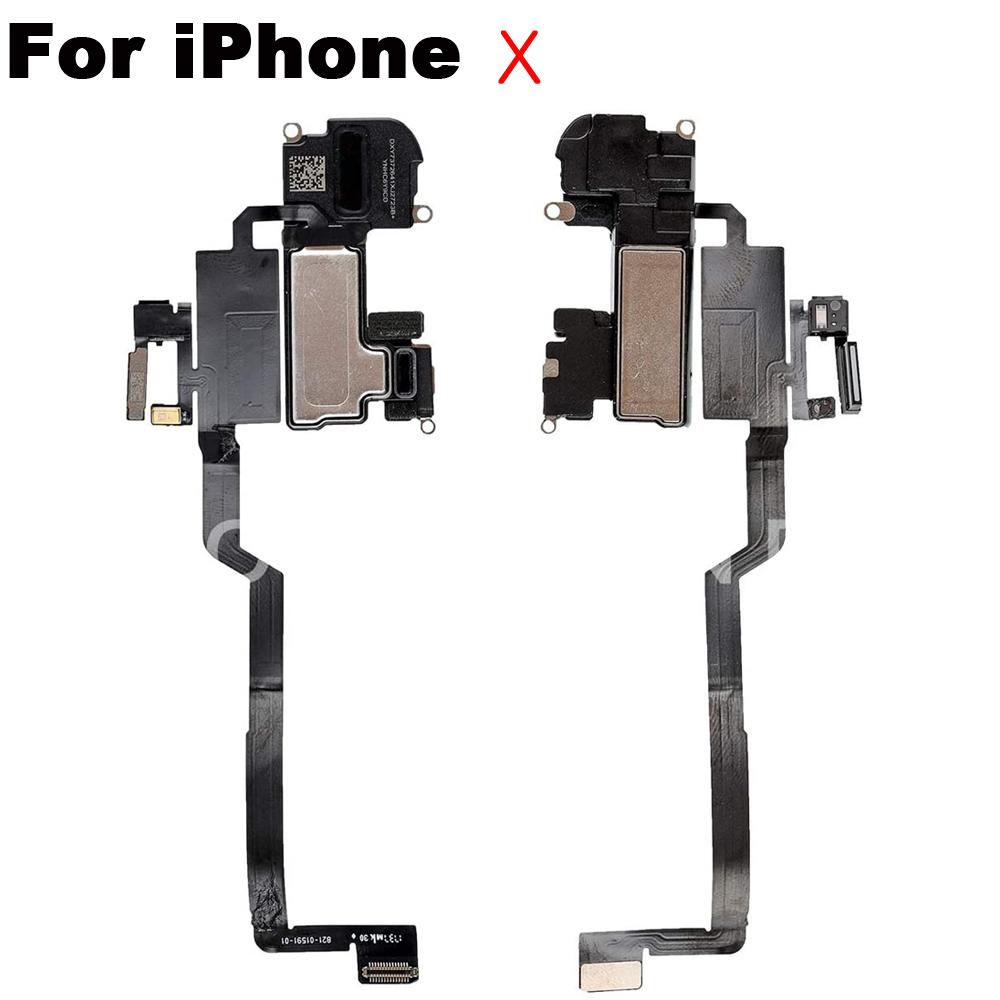 Ear Speaker Flex Cable For iPhone X XR XS Max Upper Earpiece Speaker With Microphone Replacement Parts For iPhone X