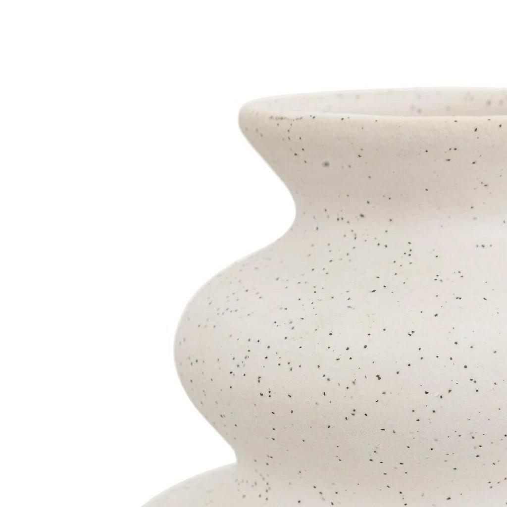 Olme Vase 16X20 Cm Made Of Stoneware, Sand-Colored, Scandinavian Style