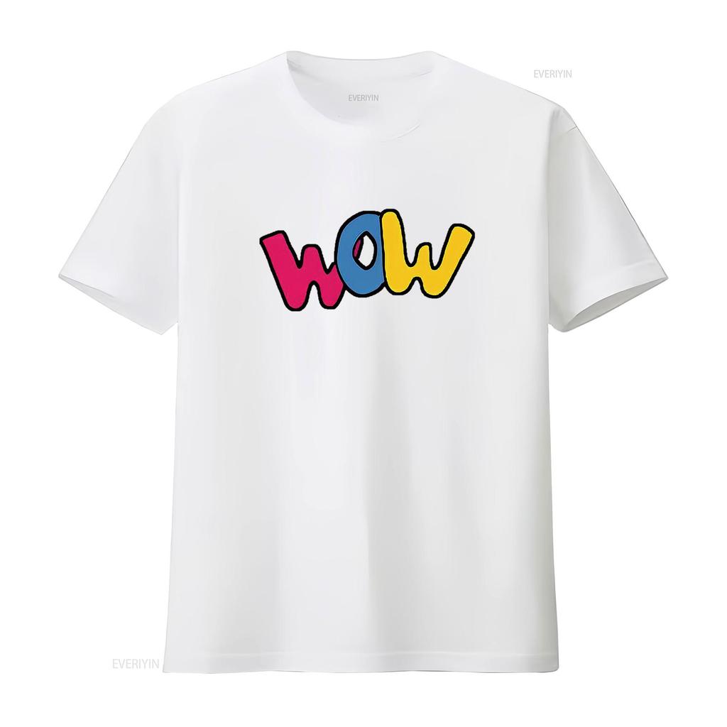 WOW Birthday GifT T Shirt Black 2X Large vintage Washed Versatile Unisex homme Slightly designer clothes streetwear Casual