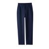 Women's High-Waisted Slim-Fit Straight-Leg White Pants for Summer