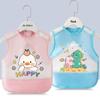 Waterproof Unisex Baby Bib: Anti-Stain Sleeveless Smock for Kids, Reversible Protective Wear.