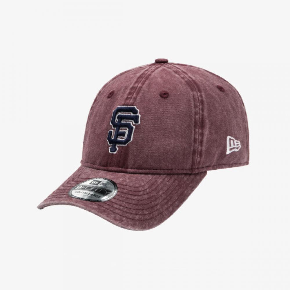 Кепка New Era MLB San Francisco Giants с пигментной стиркой, бордовая YOUTH (612 years old)