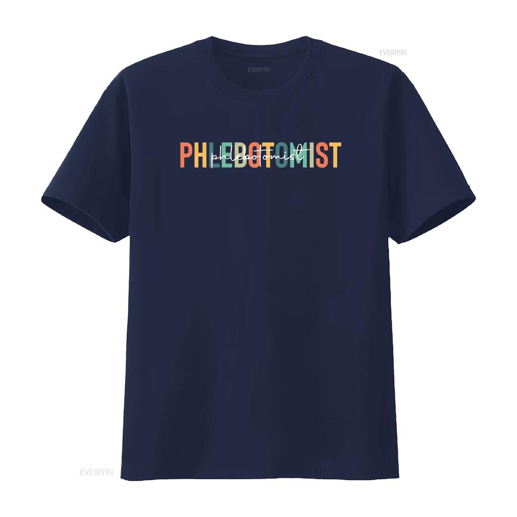 Phlebotomist T Shirt Phlebotomy Life Cute Practitioner vintage Washed fashion Breathable Stylish homme streetwear Unisex Casual