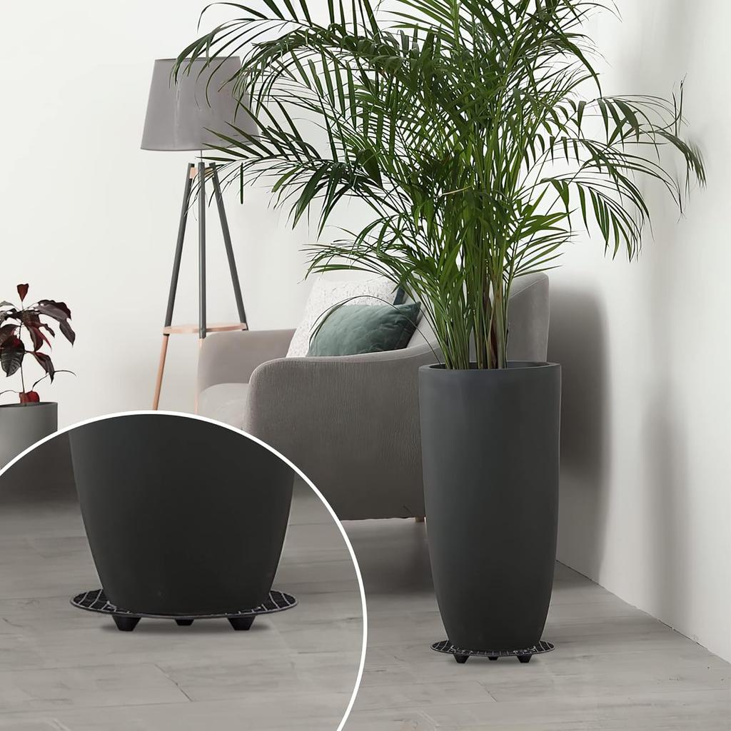 8Pcs Plant Stand Indoor Outdoor, Plant Level Pot Elevator- 2 Size Plant Riser Holder Plastic Floor Protector Plant Trivet, Heavy Planter Holder for