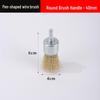 Electric Wire Brush Head with Handle for Rust Removal - 6mm Grinding Wheel Attachment