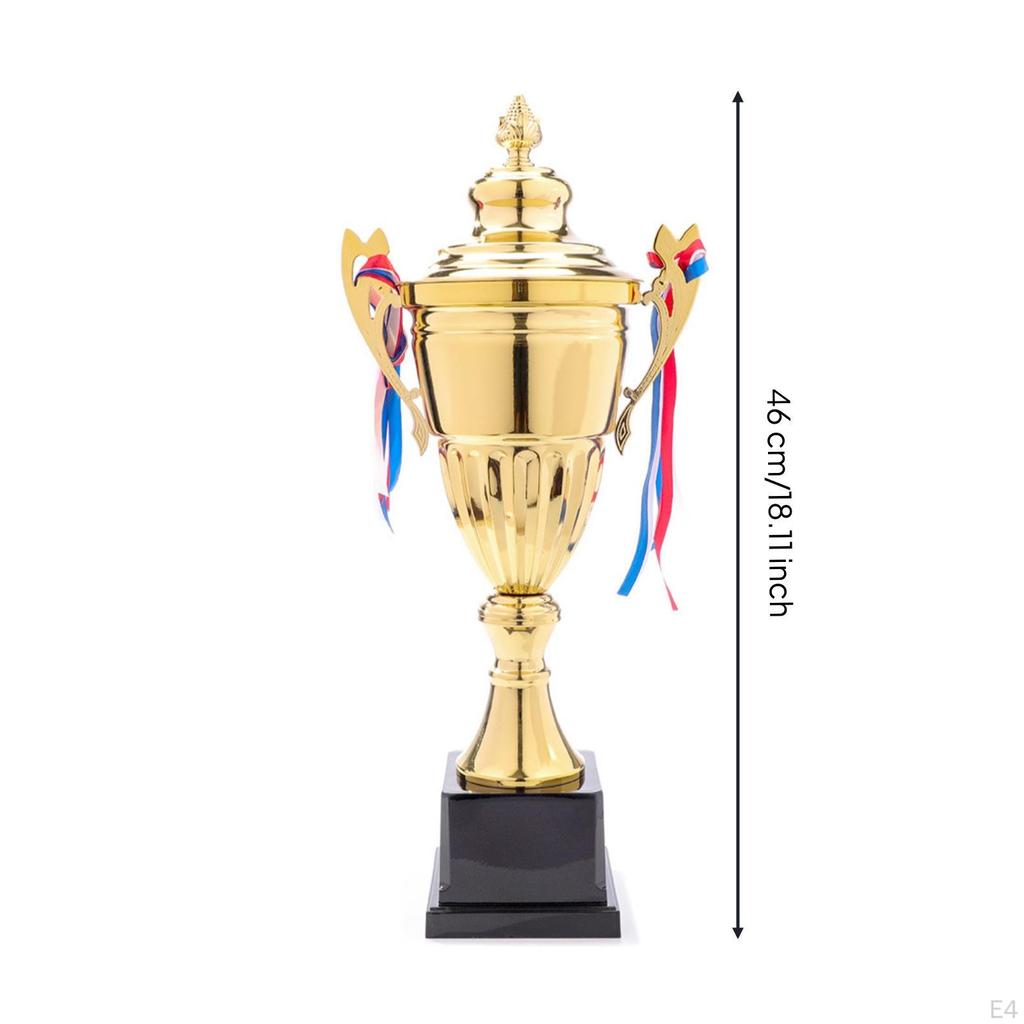 Trophy Cup with Lid Lidded Award for Athletes, Students, Competitions, Sports