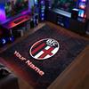 Crystal Velvet Rug Bologna FC Print Custom Name Text Floor Mat Home Decor