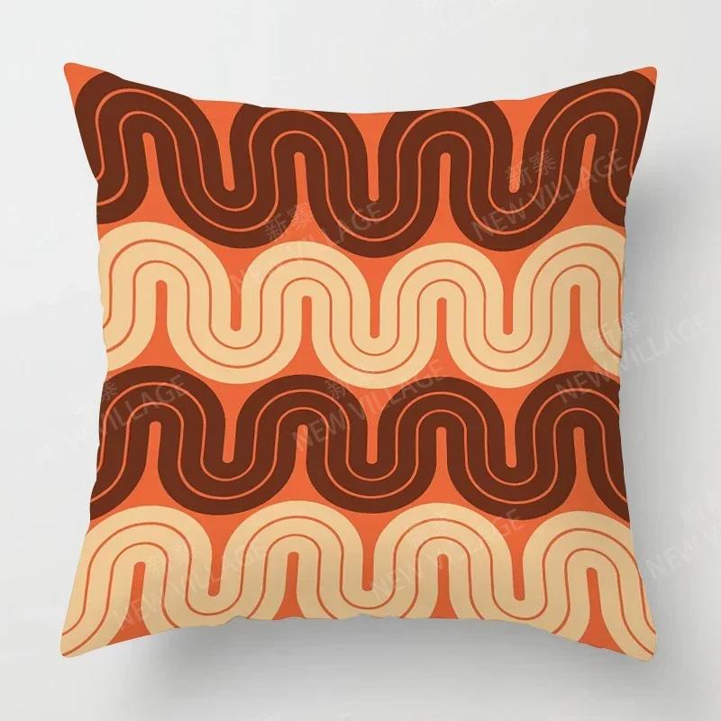 

Скандинавский Осенний Домашний Декор Осенняя Наволочка для Подушки-Пледа Чехол для Подушки на Диван Современная Геометрия 66x66cm светло-коричневого