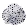 Fascinators Grote Wijde Rand Bruiloft Thee Feest Bruiloft Hoed UV Bescherming Ademend Zonnehoed Strandhoed Buiten
