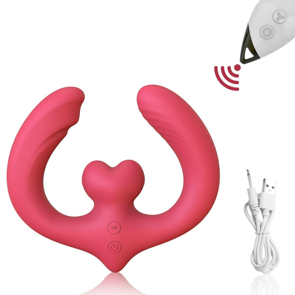 G-Spot Double-Ended Sex Toys Dildo Vibrator for Women Lesbian Couples 7 Vibration Vibrators Strapless Strap-on Adults Good anal