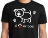 PubliciTeeZ I Heart (Love) My Dog T-Shirt Big and Tall Sizes Available