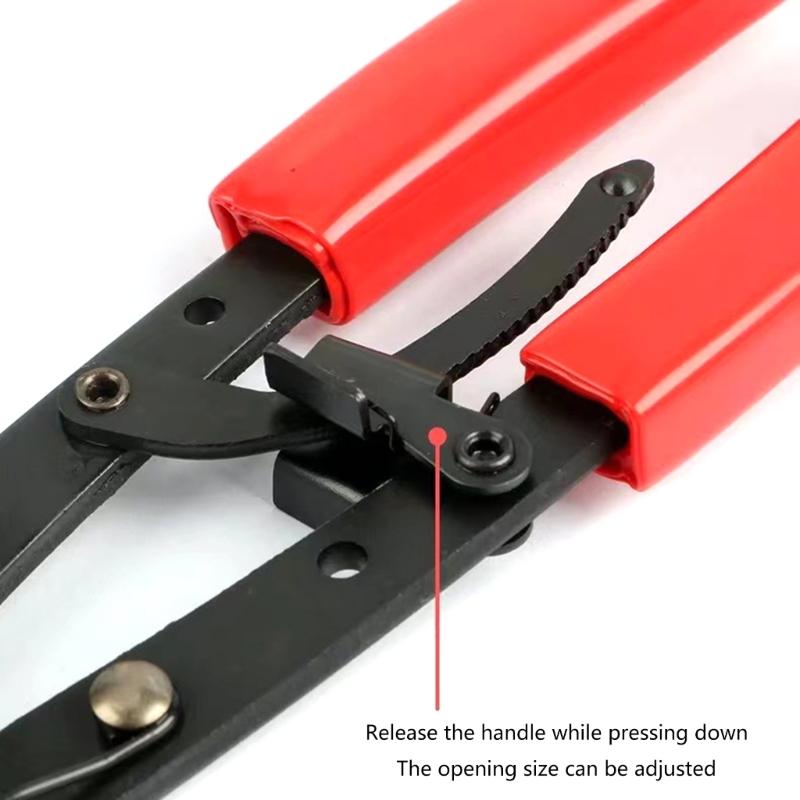 Heavy Duty Spindle Snaps Rings Pliers Internal External Circlip Pliers for Pickup Tool with Ratcheting Lock Mechanism